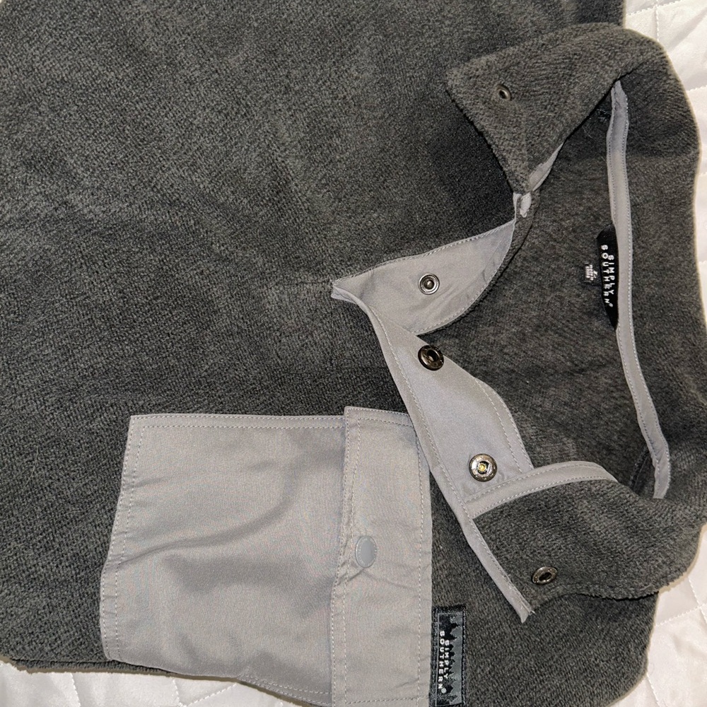 Simply Southern Gray Lightweight Shirt Jacket